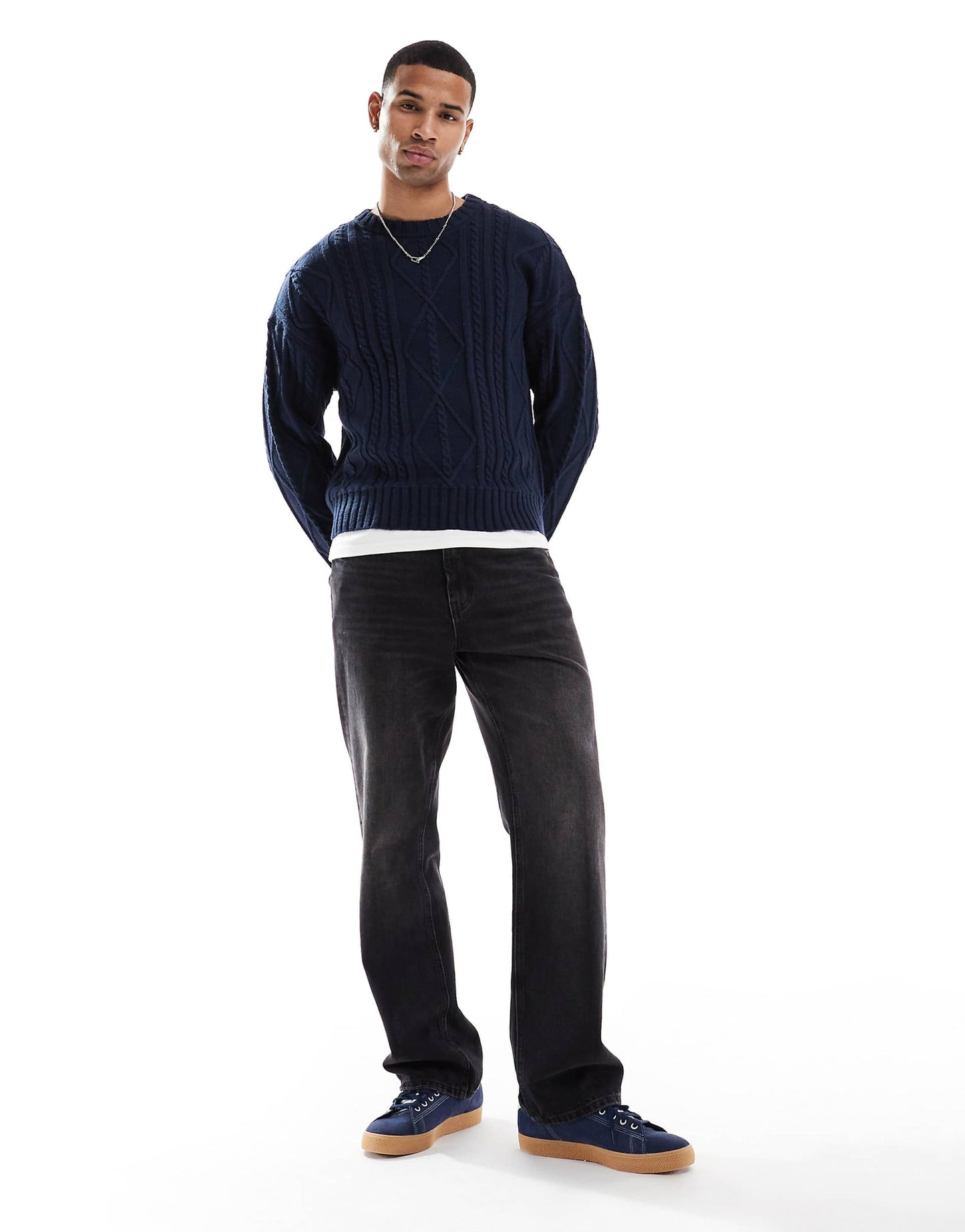 Cable Knit Crew