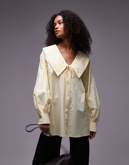 Poplin Femme Collar Shirt
