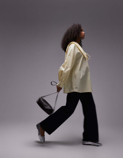 Poplin Femme Collar Shirt