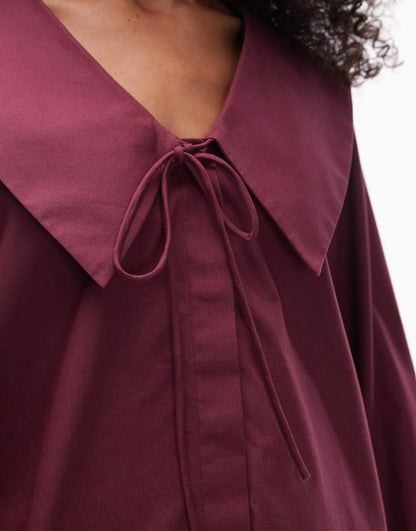 Poplin Femme Collar Shirt