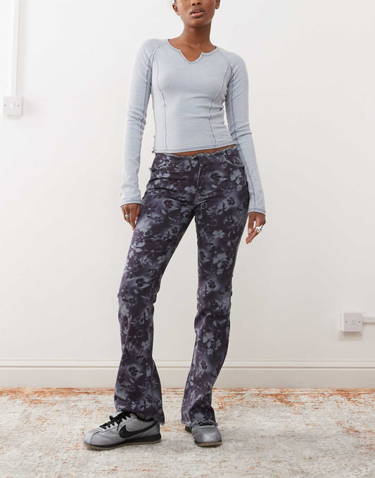 Low Rise Stretch Bootcut Jeans