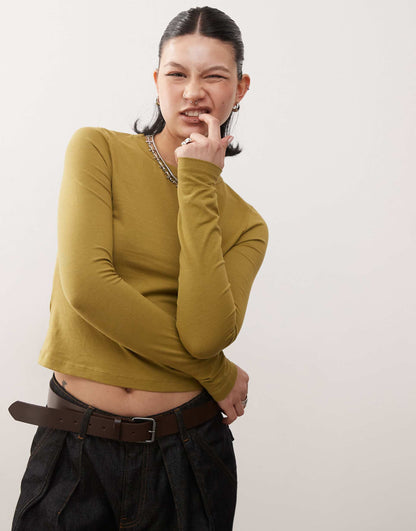 Long Sleeve Fitted T-Shirt