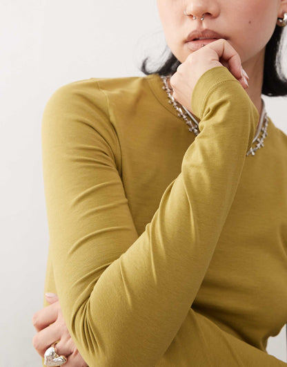 Long Sleeve Fitted T-Shirt