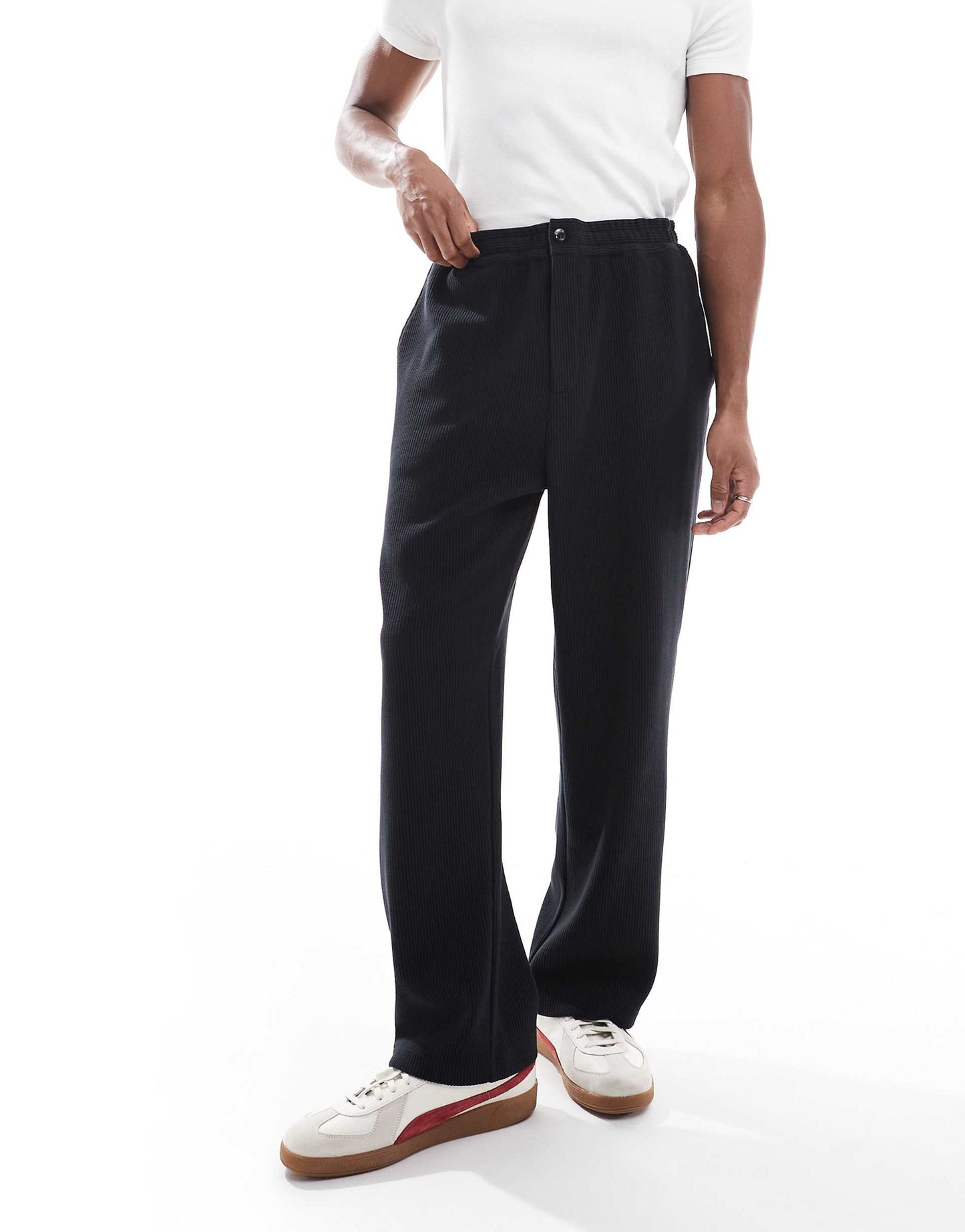 Co-Ord Ribbed Loose Fit Trouser
