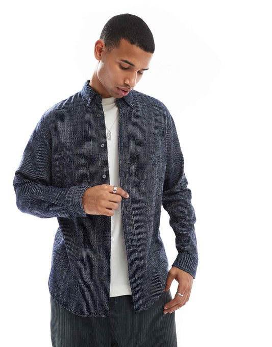Textured Stripe Shirt