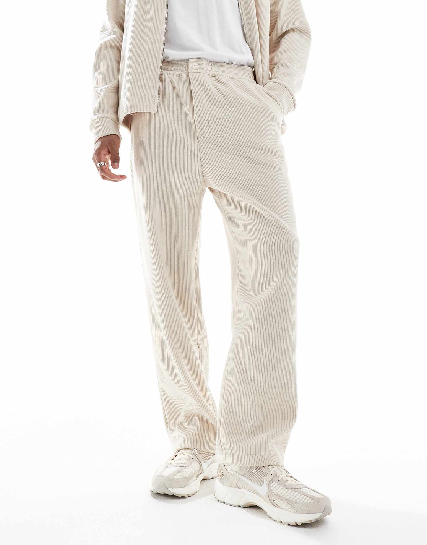 Co-Ord Ribbed Loose Fit Trouser