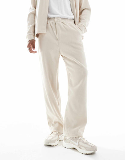 Co-Ord Ribbed Loose Fit Trouser