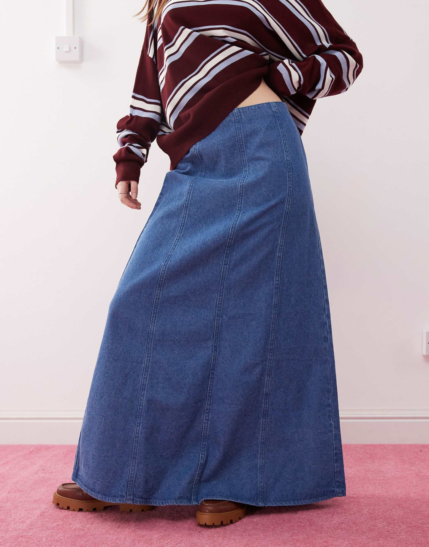 Denim Maxi Skirt