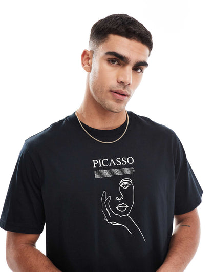 Oversize T-Shirt With Picasso Print