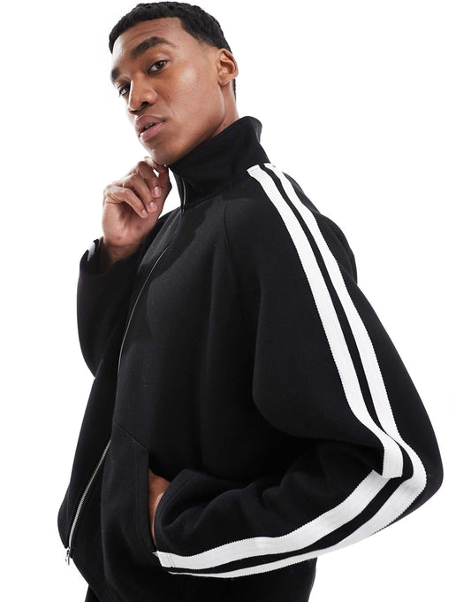 Co-Ord Zip Jacket With Side Stripe