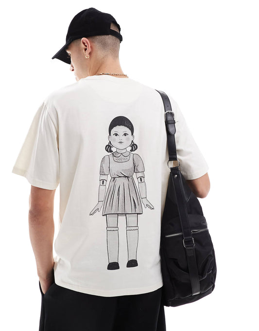 Squid Games Oversized T-Shirt With Back Print