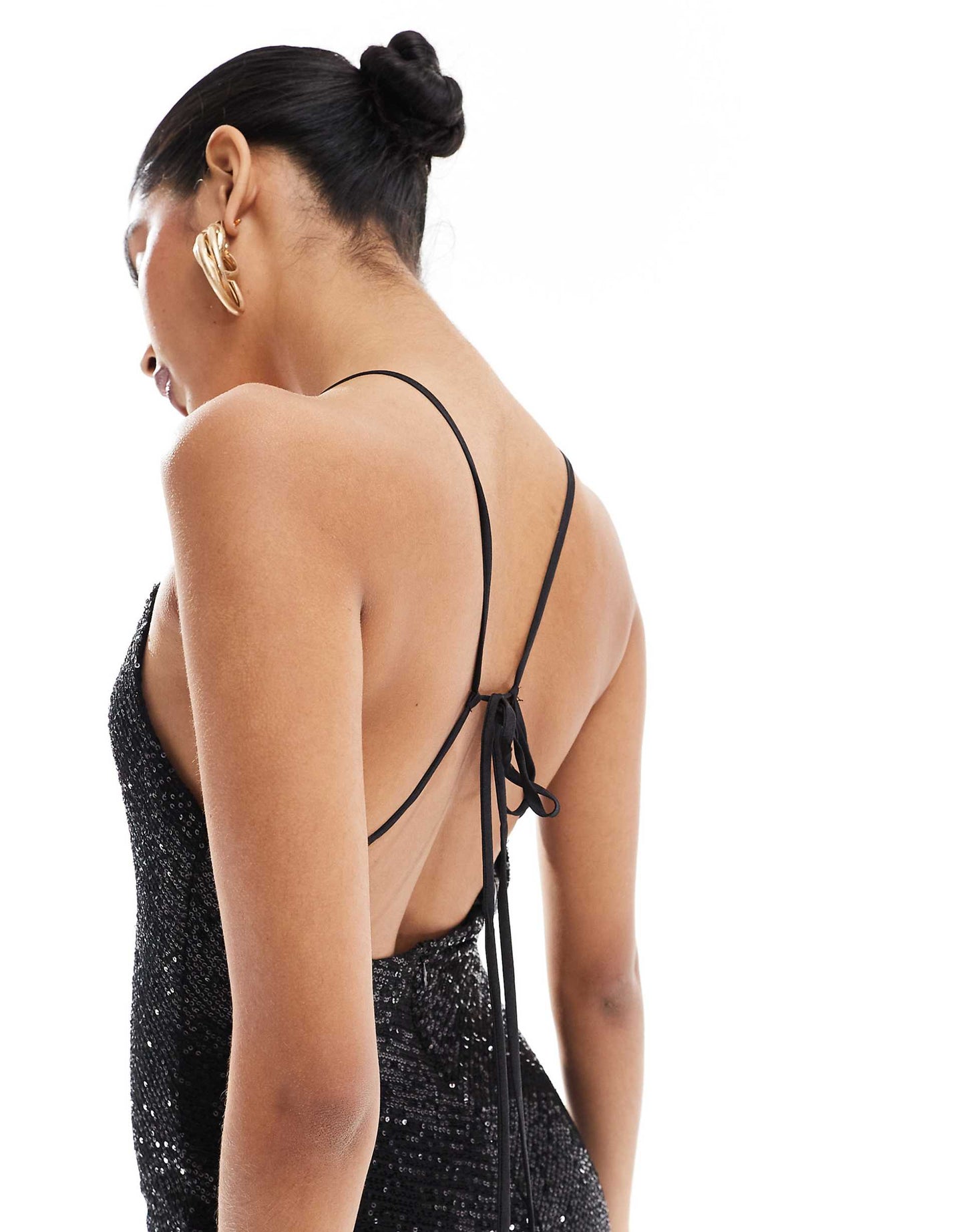 Cowl-Neck Slip Maxi Dress
