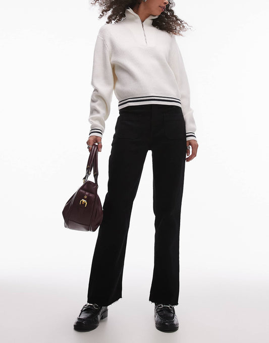 Flare Front Pocket Jeans