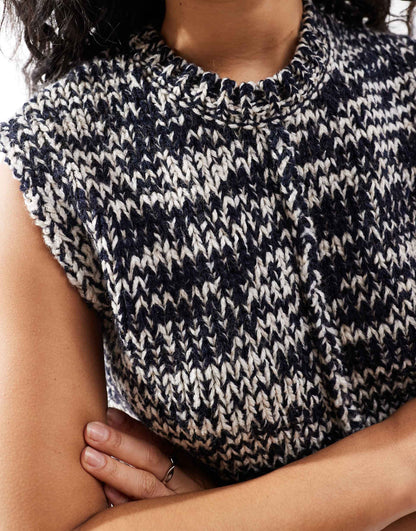 Knitted Crew Neck Tank