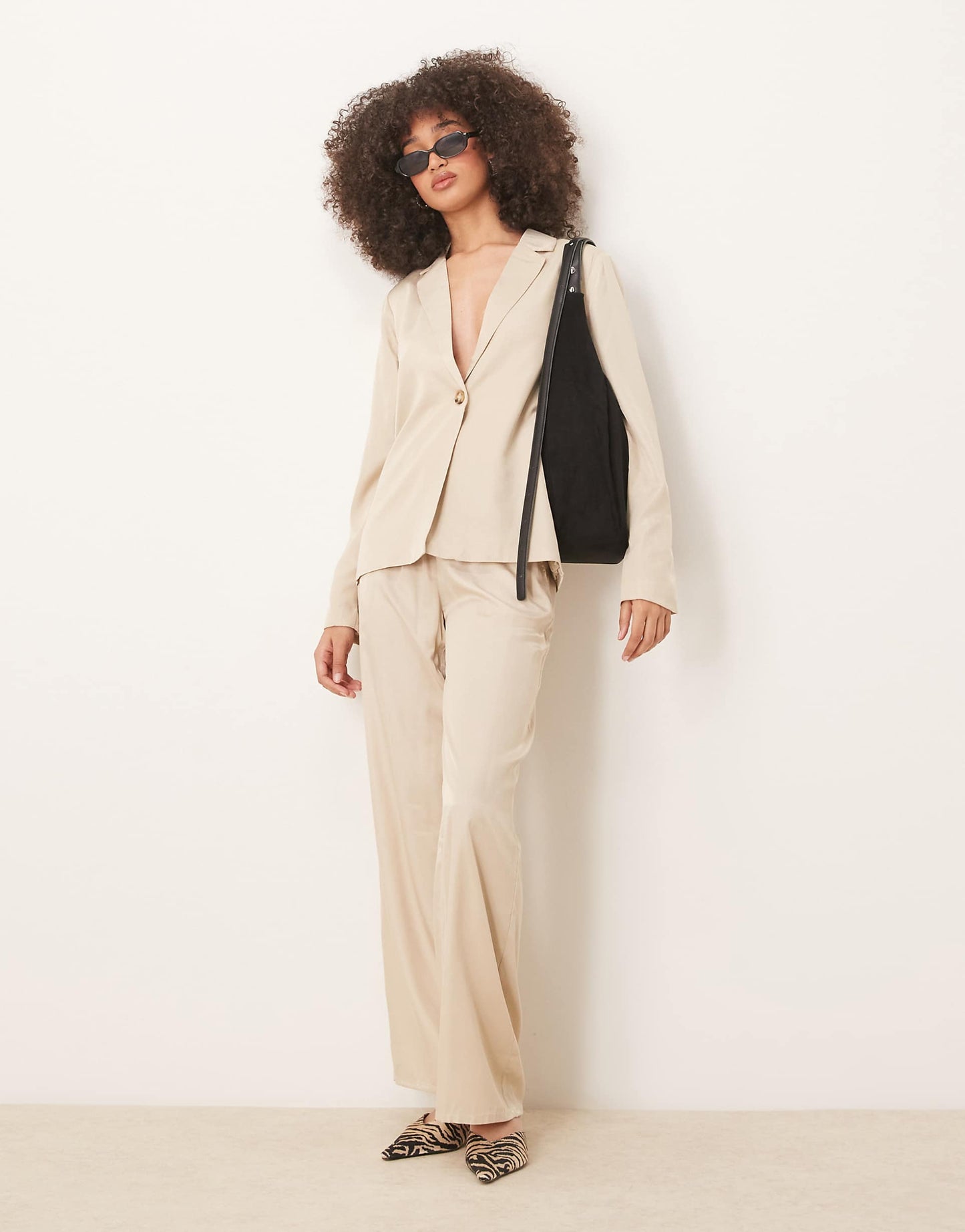 Oversized Button Front Blazer Co-Ord