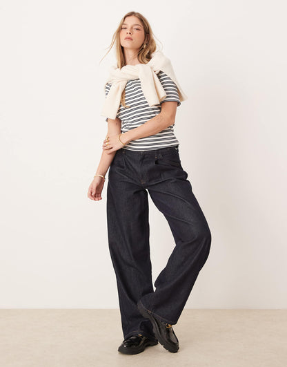 Ribbed Short Sleeve Tee