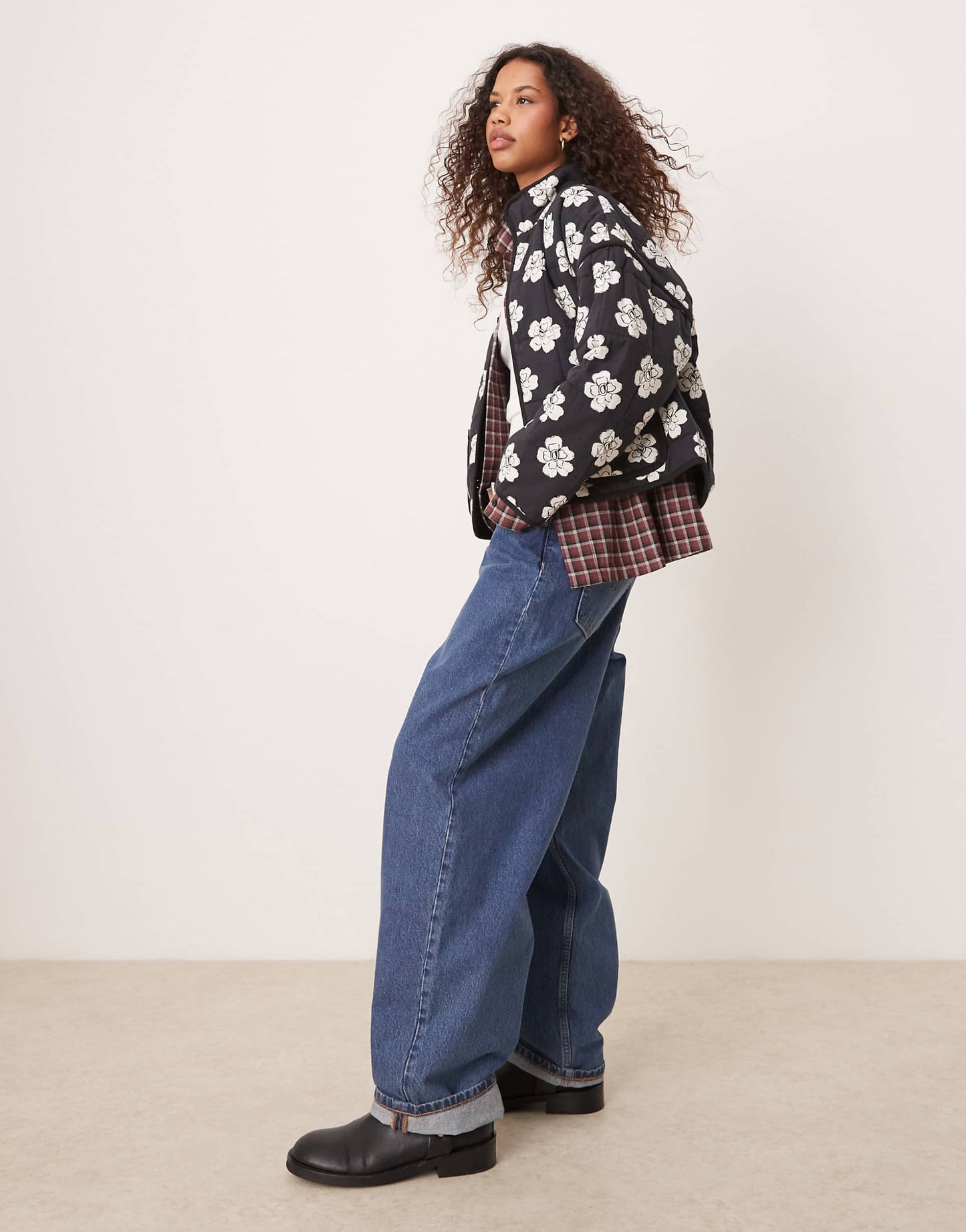 Chloe Floral Print Padded Jacket