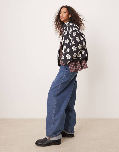 Chloe Floral Print Padded Jacket