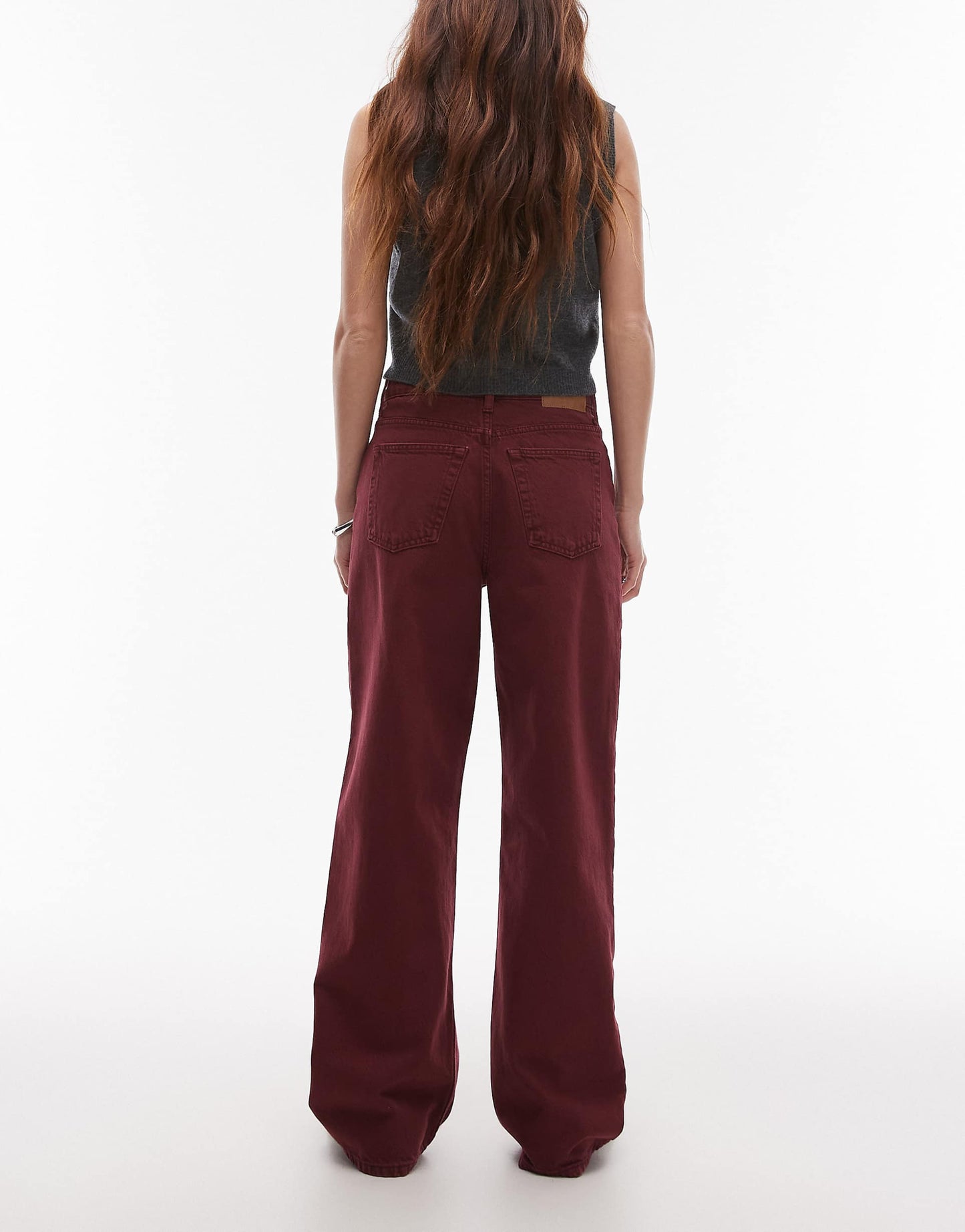 Mid Rise Loose Fit Straight Jean