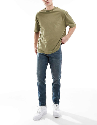 Stretch Tapered Jeans