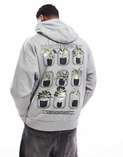Oversized Hoodie With Back Print
