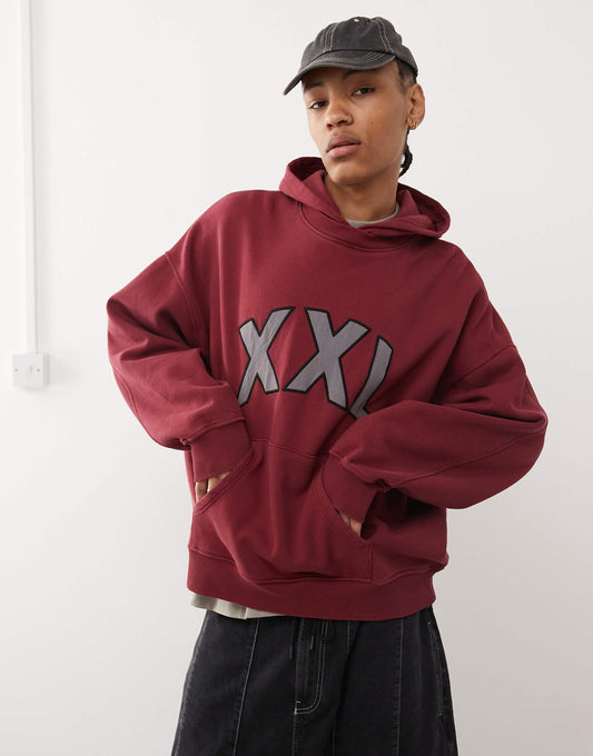 Oversized Embroidered Xxl Hoodie