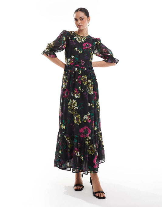 Floral Midaxi Dress
