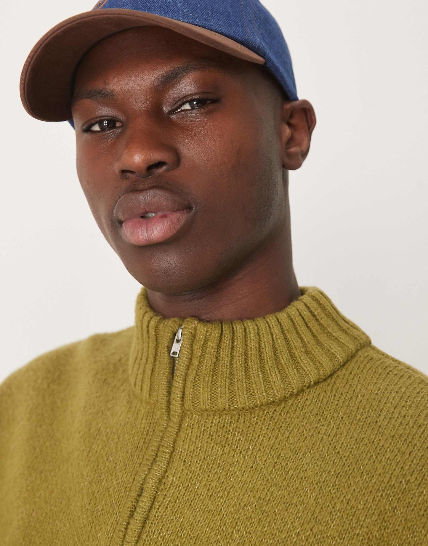 Super Oversized Boxy Fit Brushed Knitted Quarter Zip Jumper