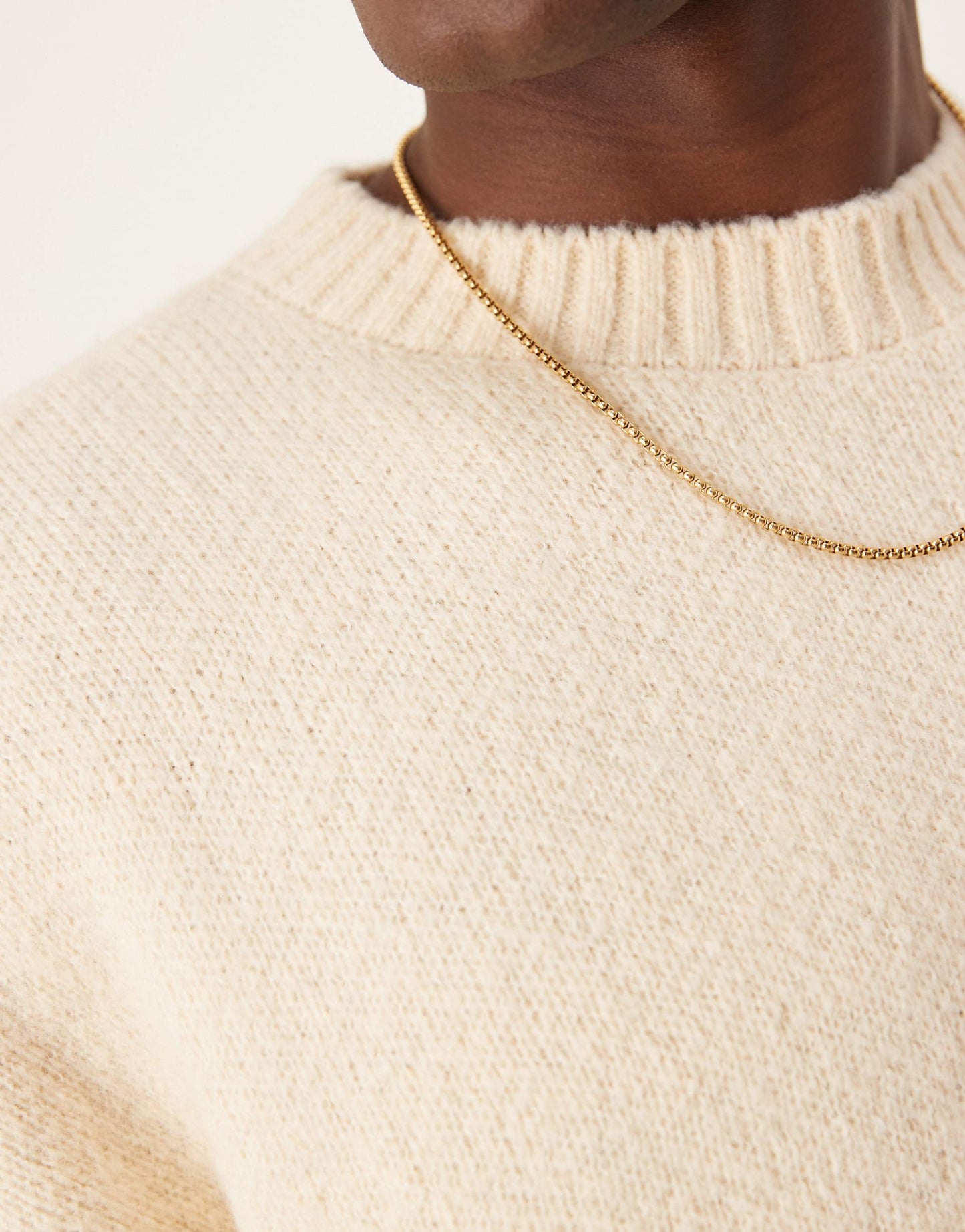 Super Oversized Boxy Fit Brushed Knitted Crew Neck Jumper