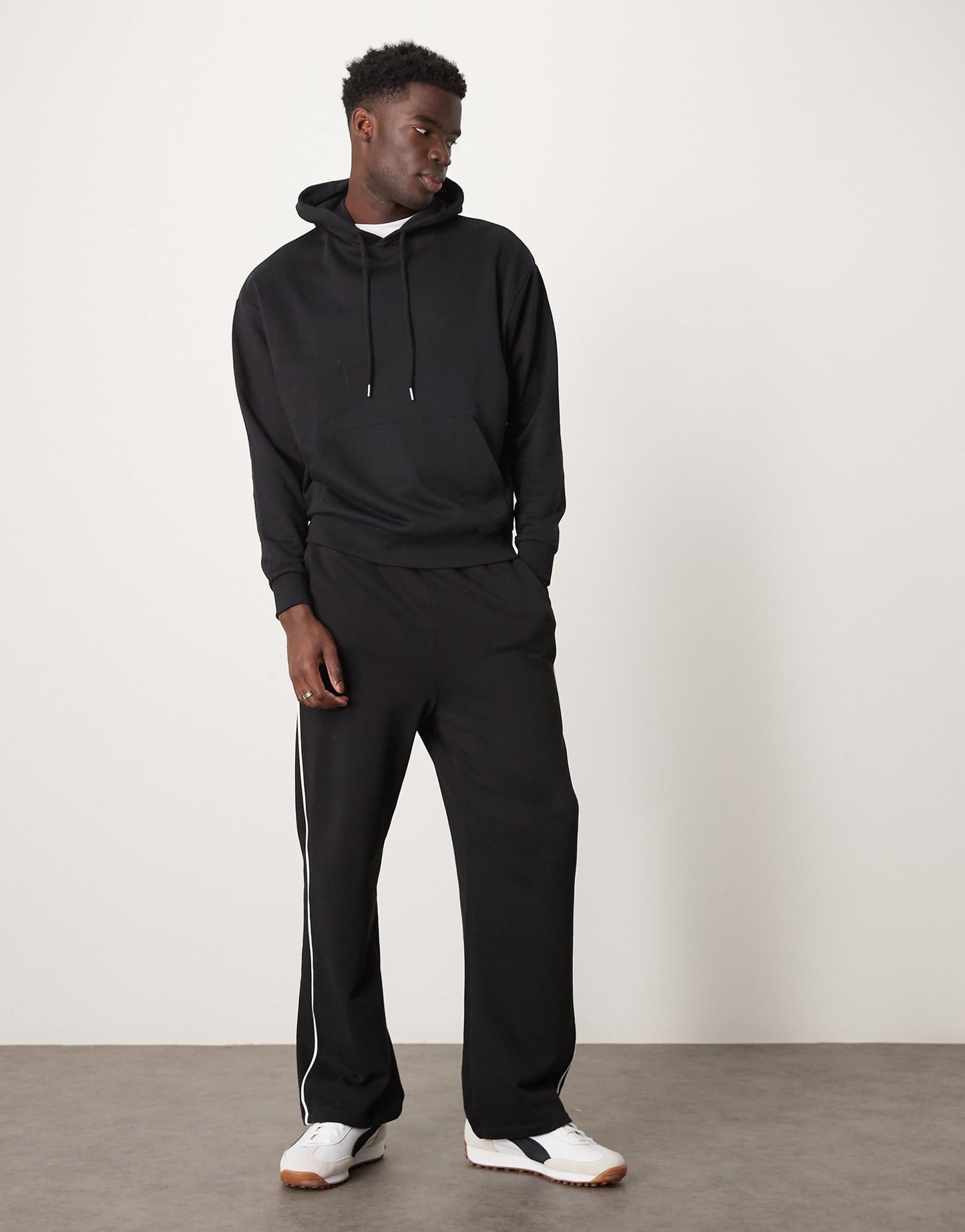 Oversized Hoodie With Photographic Back Print