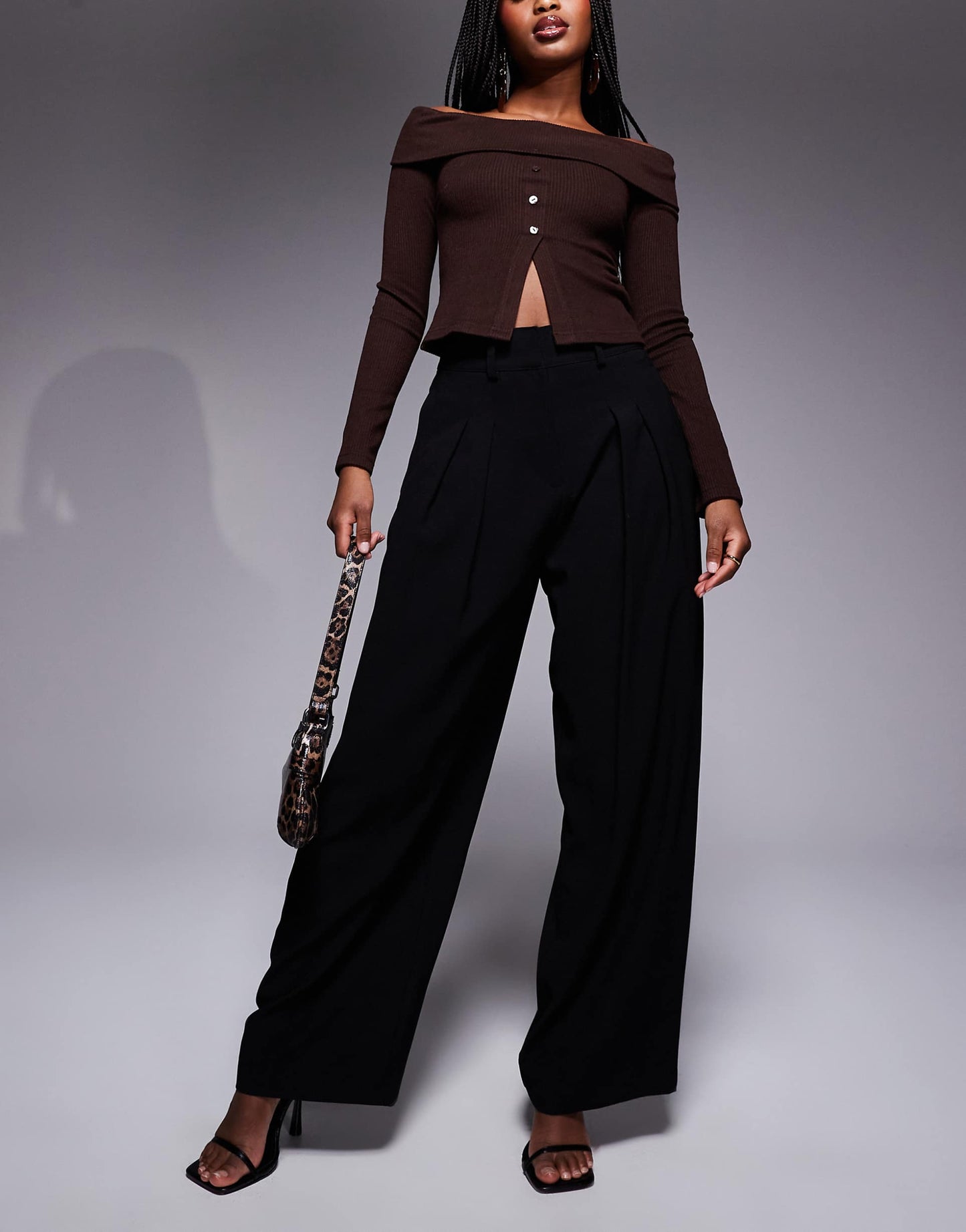 Tailored Wide Leg Trouser