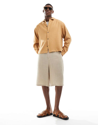 Oversized Textured Shirt