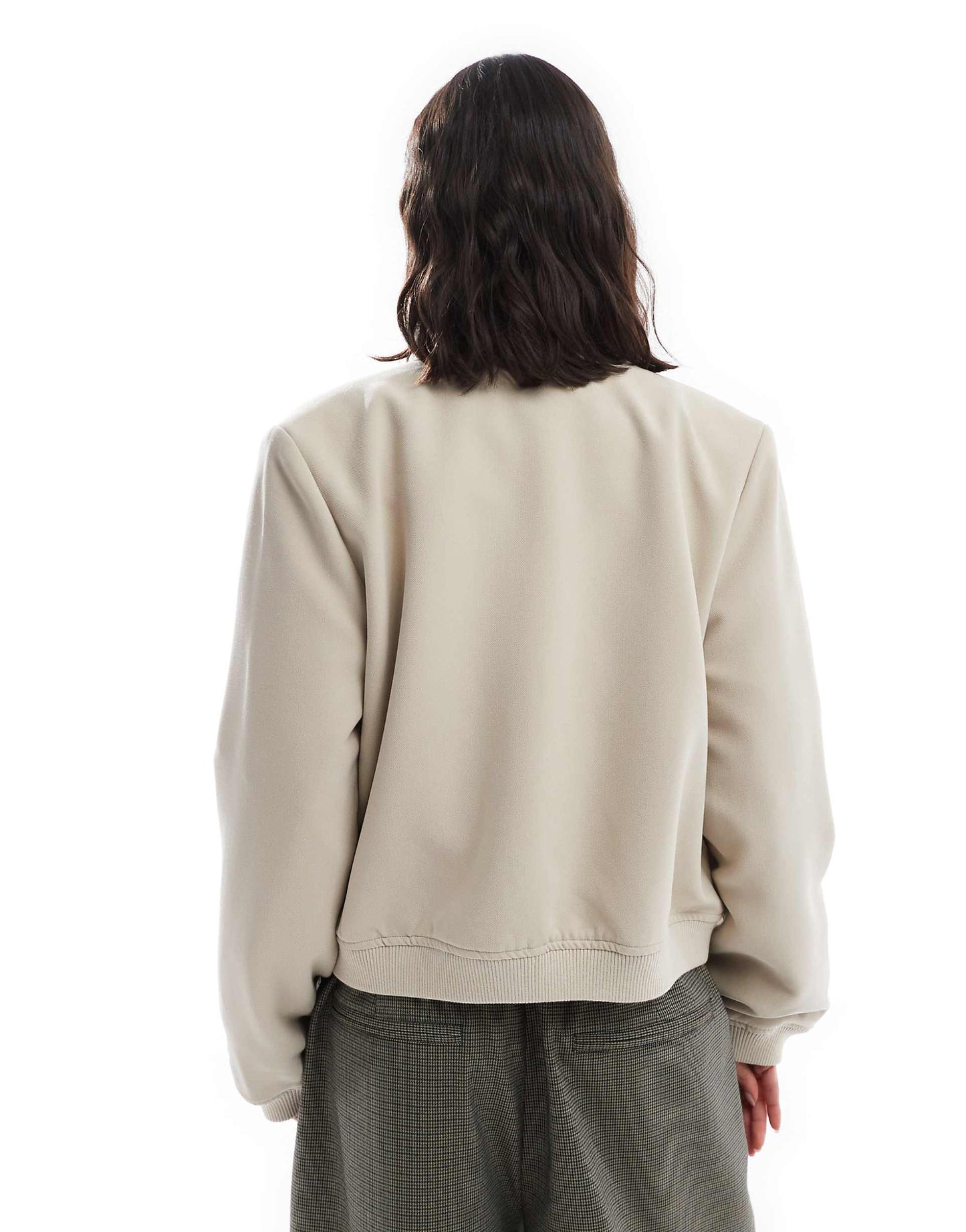 Tailored Bomber Jacket With Pockets
