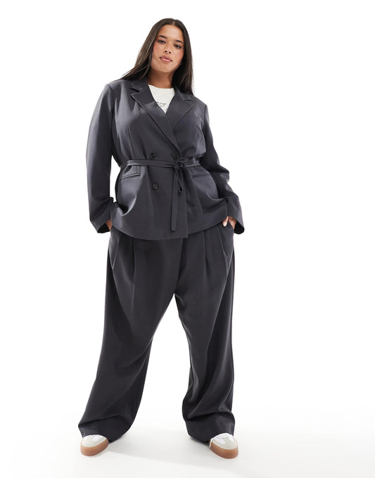 Curve Wide Leg Wrap Front Trouser Co-Ord