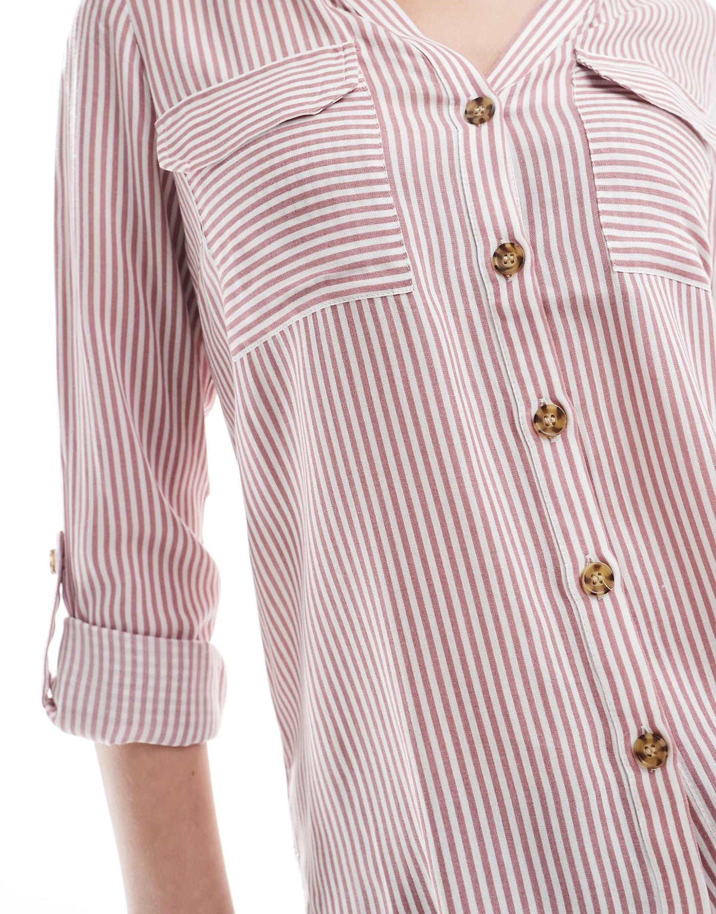 Button Down Shirt With Pocket Detail
