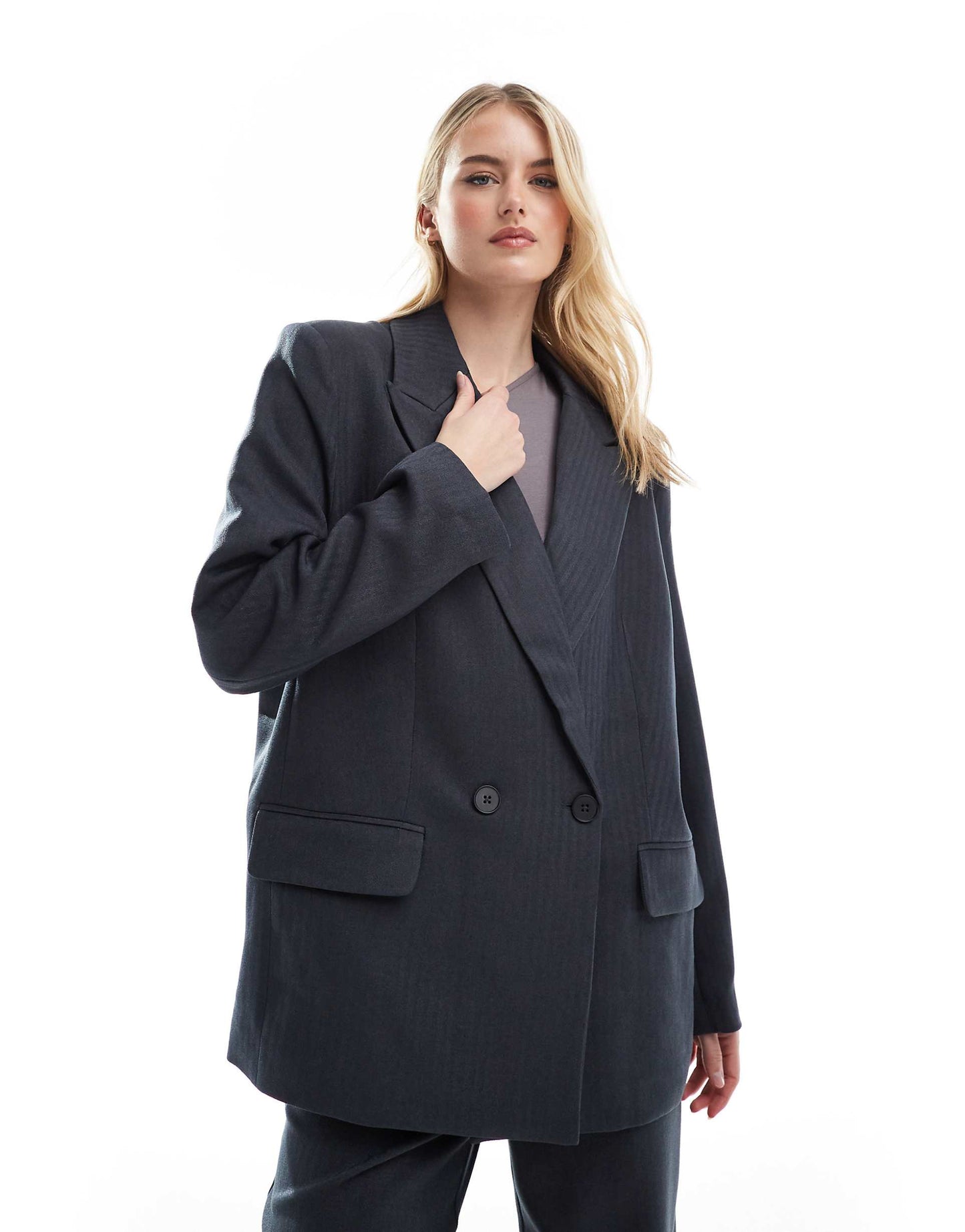 Tall Tailored Herringbone Co-Ord Blazer