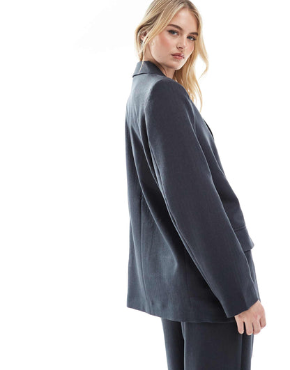 Tall Tailored Herringbone Co-Ord Blazer