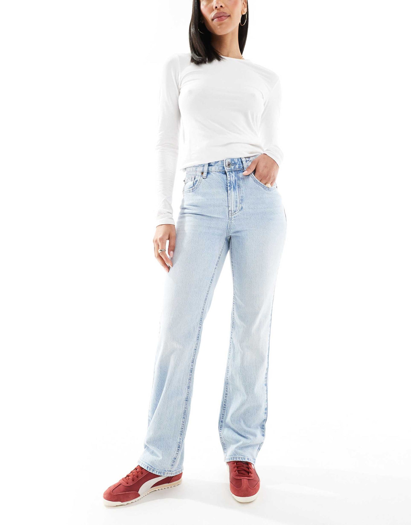 Tessa High Rise Straight Leg Jeans