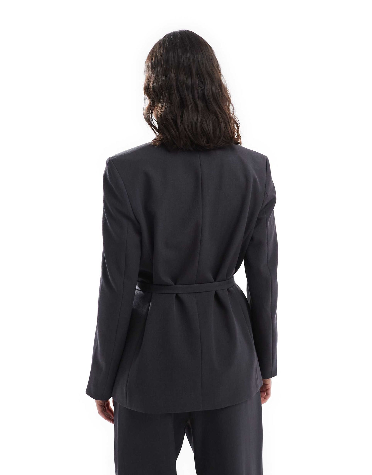 Double Breasted Tie Waist Blazer Co-Ord