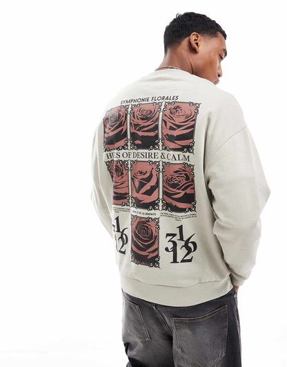 Oversized Sweatshirt With Back Print