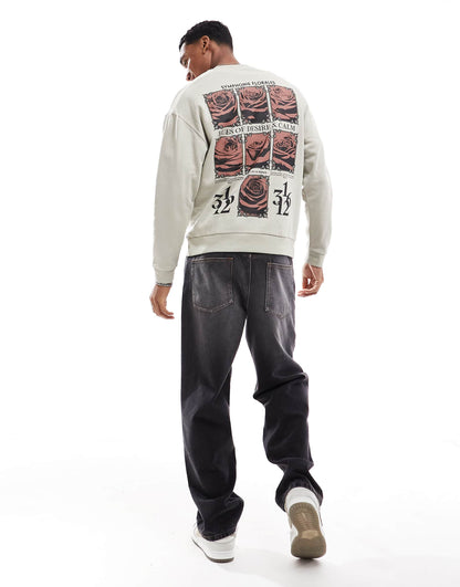 Oversized Sweatshirt With Back Print