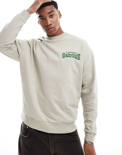 Oversized Sweatshirt With Back Print