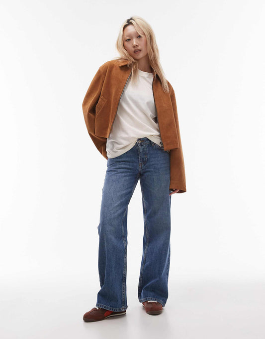 Petite Ember Low Rise Wide Leg Jean