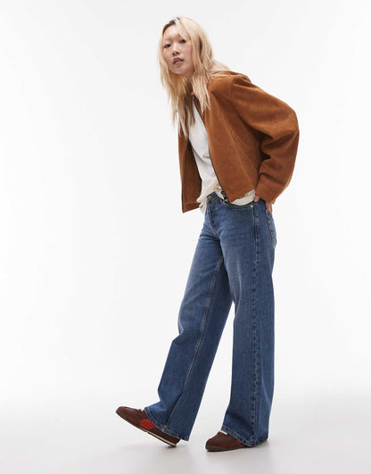 Petite Ember Low Rise Wide Leg Jean
