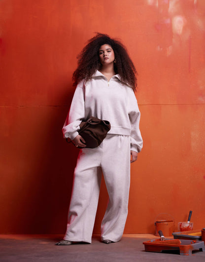 Curve Co-Ord Heavyweight Half Zip Sweat