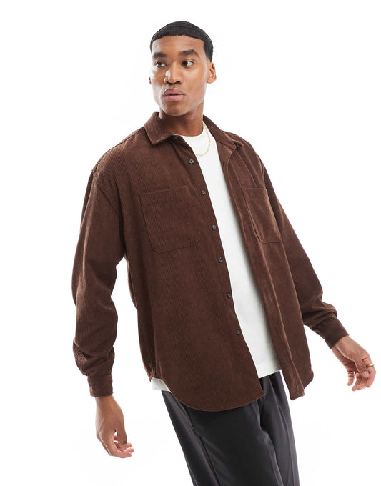 Boxy Cord Overshirt