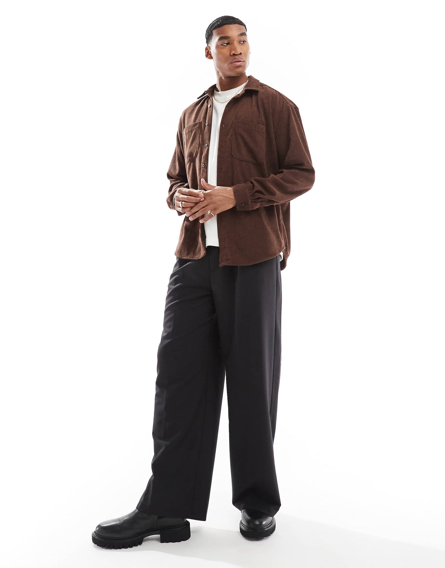 Boxy Cord Overshirt