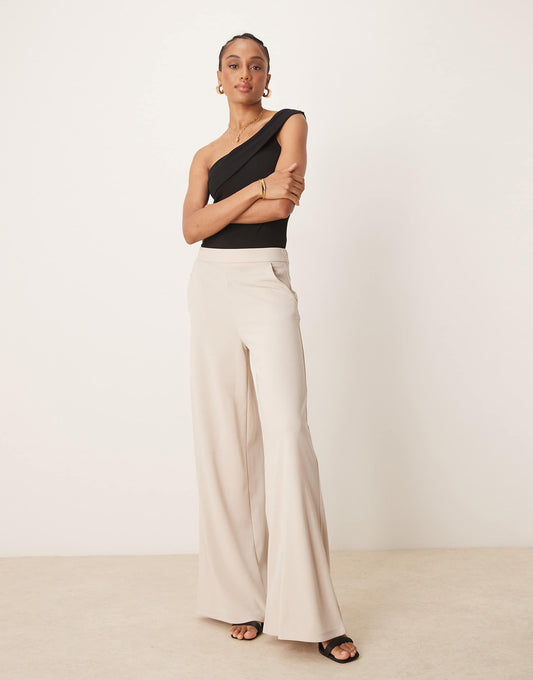 Tall High Wasted Wide Leg Trouser