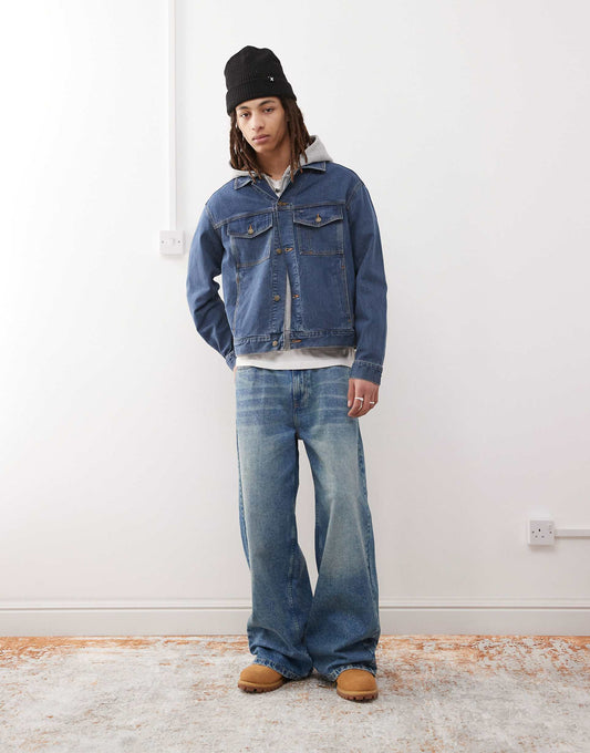 Mid Wash Denim Jacket