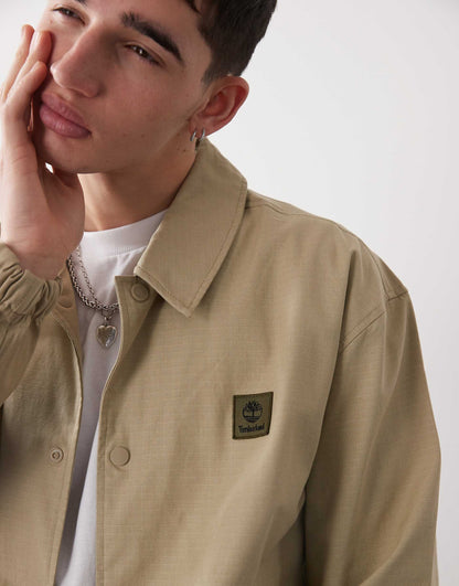Ripstop Chest Logo Coach Jacket